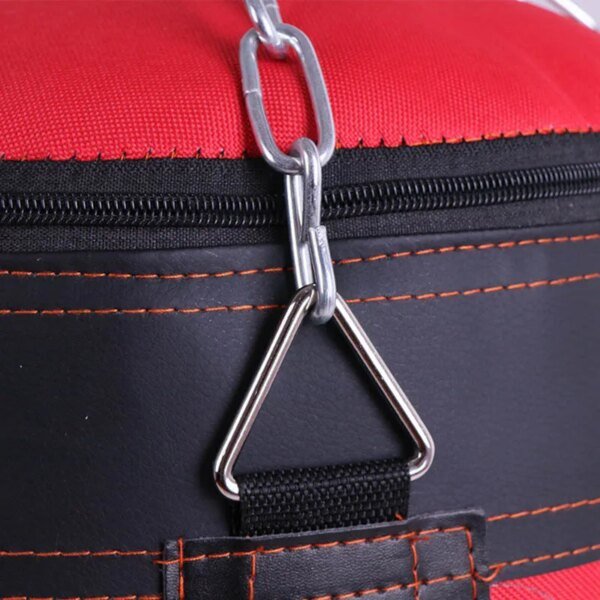 Saco de arena para boxeo pesado con gancho para el techo, cadena de acero, para entrenamiento físico, MMA, kickboxing, muay thai, karate y taekwondo. - Image 5