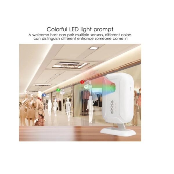 Alarmas de detección dual compuestas por radar infrarrojo de microondas Darho para protección del hogar y robo. Bienvenidos a la tienda. Timbres con sensor de movimiento. - Image 3