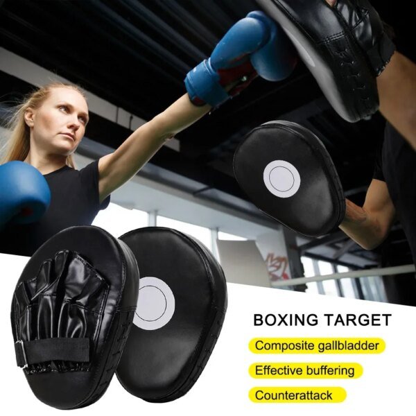 2/1 guantes de kickboxing con almohadilla para golpear, bolsa de PU para Muay Thai, lucha libre, Sanda, entrenamiento para adultos y niños. - Image 5