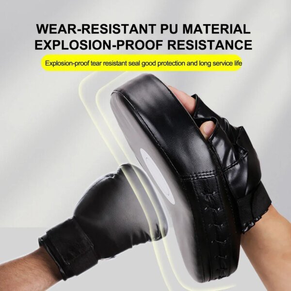 2/1 guantes de kickboxing con almohadilla para golpear, bolsa de PU para Muay Thai, lucha libre, Sanda, entrenamiento para adultos y niños. - Image 3