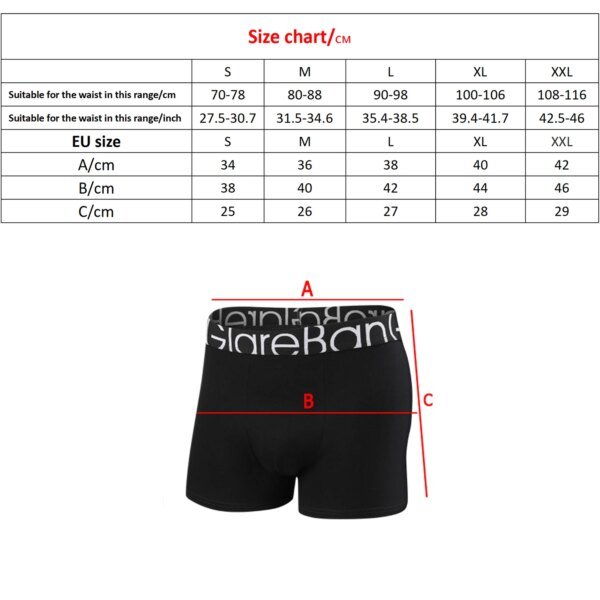 Paquete de 6 calzoncillos bóxer de algodón negro para hombre, ropa interior suave y cómoda. - Image 2