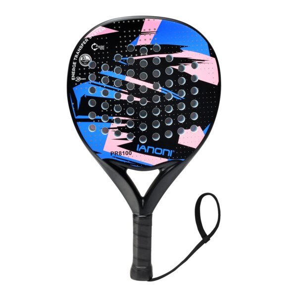 Pala de pádel IANONI, superficie de fibra de carbono con núcleo de espuma EVA Memory Flex, palas de pádel ligeras - Image 2