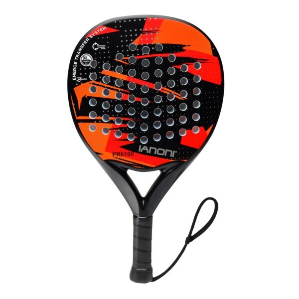 Pala de pádel IANONI, superficie de fibra de carbono con núcleo de espuma EVA Memory Flex, palas de pádel ligeras
