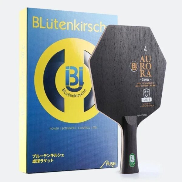 Raqueta de tenis de mesa HUIESON Blutenkirsche de fibra de carbono de 7 capas con área de golpe más grande y arco de ataque rápido. - Image 2