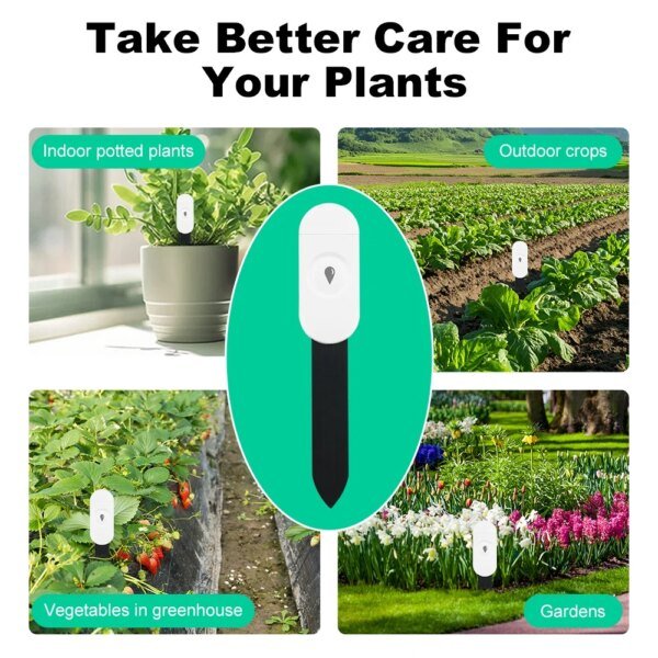 Probador de suelo inteligente Tuya Zigbee, sensor de humedad, temperatura y humedad, aplicación de monitoreo en tiempo real, detector de riego para automatización de jardines - Image 5