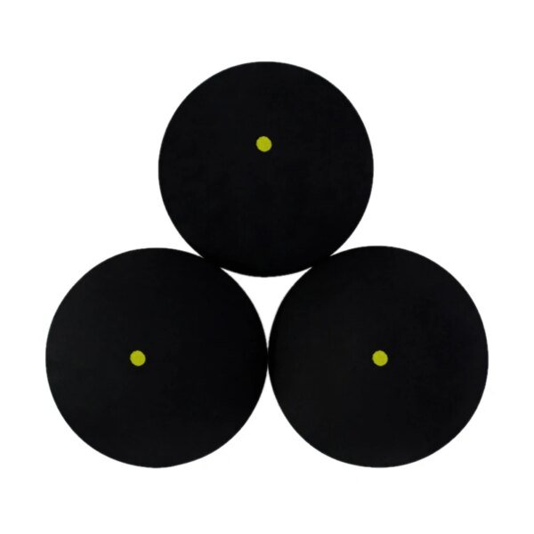 Pelota de squash de goma profesional para raqueta de squash, punto rojo, azul, punto amarillo, velocidad rápida para principiantes o entrenamiento. - Image 2