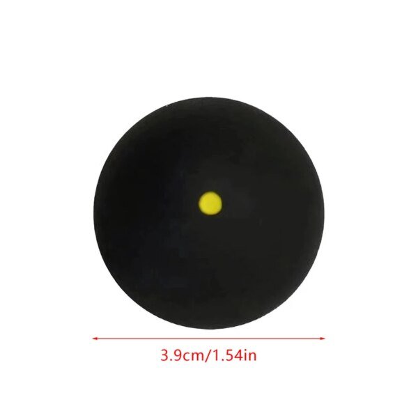 Pelota de squash de goma profesional para raqueta de squash, punto rojo, azul, punto amarillo, velocidad rápida para principiantes o entrenamiento. - Image 6