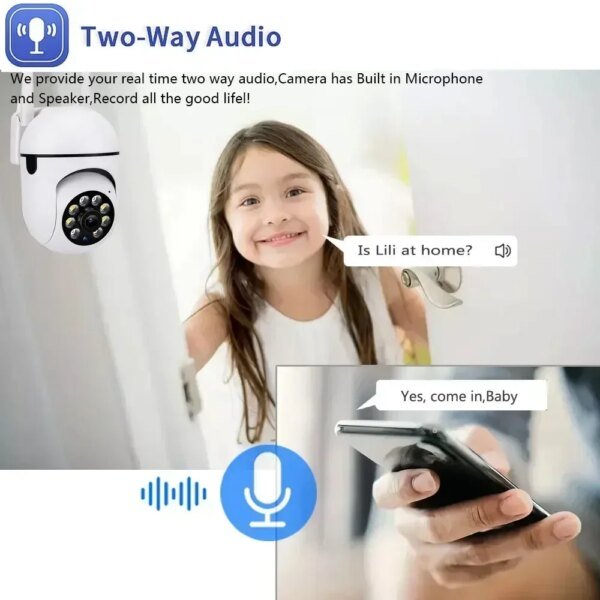 Cámara IP Wifi Tuya de 5 MP con visión nocturna a color para exteriores, seguimiento automático, inalámbrica, PTZ, CCTV, vigilancia de seguridad, Smart Life Cam - Image 2