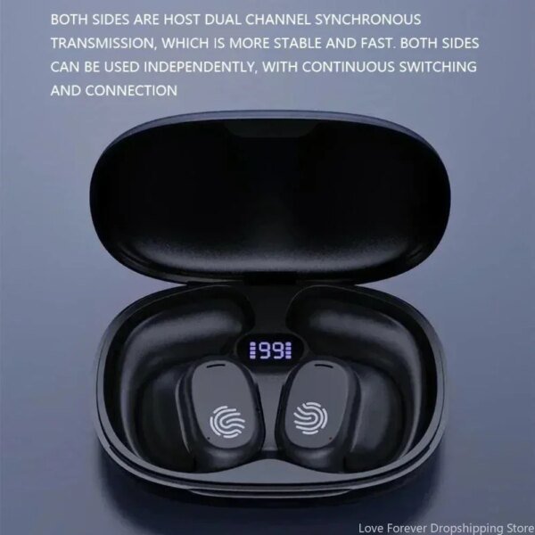 Auriculares de conducción ósea Xiaomi deportivos Bluetooth 5.3 auriculares inalámbricos HiFi 9D estéreo impermeables TWS control táctil cancelación de ruido - Image 5