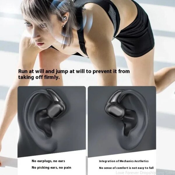 Auriculares de conducción ósea Xiaomi deportivos Bluetooth 5.3 auriculares inalámbricos HiFi 9D estéreo impermeables TWS control táctil cancelación de ruido - Image 2