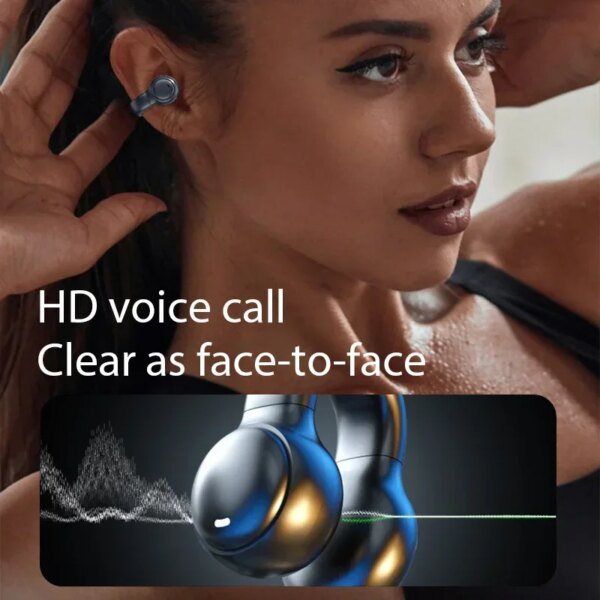 Auriculares inalámbricos de conducción ósea de alta calidad con Bluetooth y reducción de ruido para juegos deportivos, adecuados para Xiaomi y iPhone. - Image 6