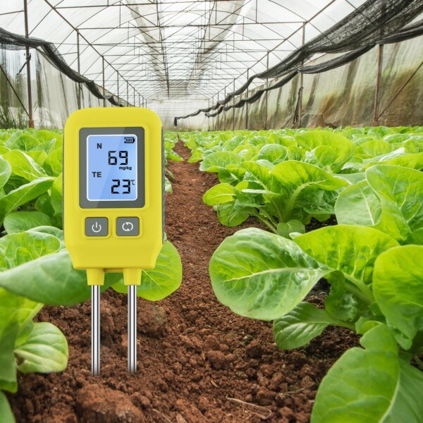 Detector de NPK para suelo de jardín, analizador de NPK de suelo, medidor de temperatura de fertilizantes y nutrientes de doble aguja de 0 a 1999 mg/kg para huertos y granjas. - Image 6