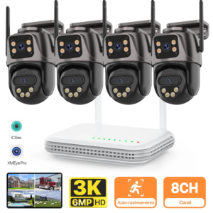 8CH 6MP Wireless Camera Dual Lens WIFI Security System Kit NVR Recorder Set IP Camera 2-Way Audio Video Surveillance System