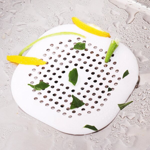 Filtro de pelo para fregadero, colador antibloqueo, tapón de desagüe de suelo para bañera y ducha, de silicona, desodorante para cocina, accesorios de baño - Image 4