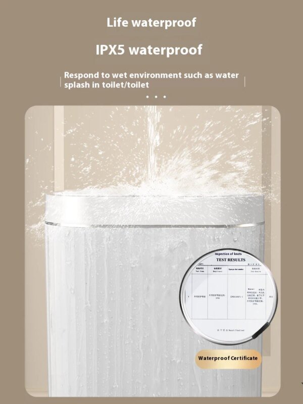 Contenedor de basura automático con sensor inteligente de 9L/7L, para el hogar, electrónico, para inodoro, cocina y baño. - Image 4