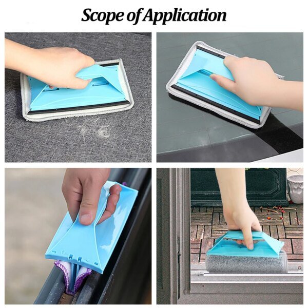 Cepillo de limpieza de ranuras de ventana, cepillo plegable para huecos, paño para quitar el polvo de la mesa, herramienta de limpieza de rieles de puertas corredizas, limpiador de grietas para el hogar - Image 5