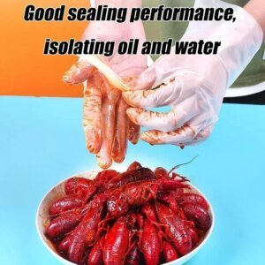 Guantes desechables de TPE, sin polvo ni látex, aptos para la limpieza de cocina y baño, guantes de cocina, guantes para lavar platos.