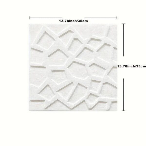Papel tapiz decorativo para dormitorio, techo, 35 x 35 cm, resistente al agua, adhesivos de pared anticolisión 3D para el hogar. - Image 2