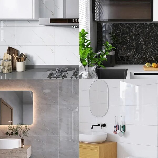 5-20 pegatinas de pared impermeables de 30 x 30 cm para decoración de cocina, dormitorio, sala de estar, paneles de pared, decoración del hogar - Image 6
