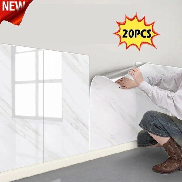 5-20 pegatinas de pared impermeables de 30 x 30 cm para decoración de cocina, dormitorio, sala de estar, paneles de pared, decoración del hogar