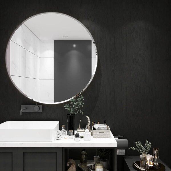 Black Wood Grain Wallpaper Peel And Stick Contact Paper Removable Vinyl Self Adhesive Wallpaper Decorative For Countertops - Image 4