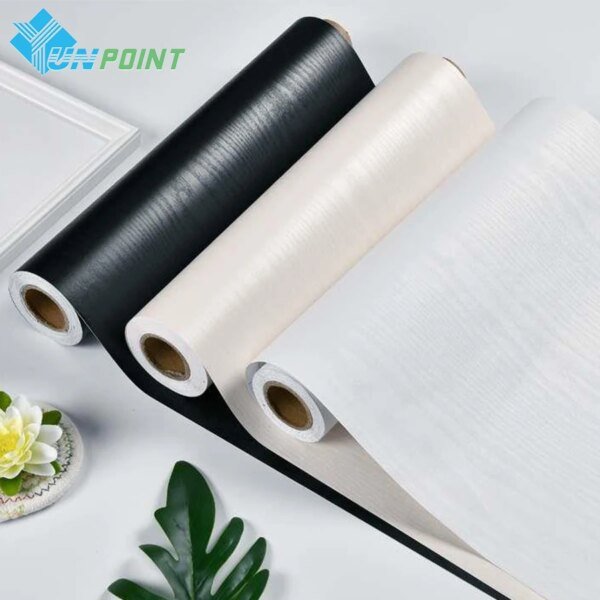 Pure White Furniture Renovation Sticker Decoration Waterproof Desktop Wardrobe Door Wood Grain Self-Adhesive Household Wallpaper - Image 6