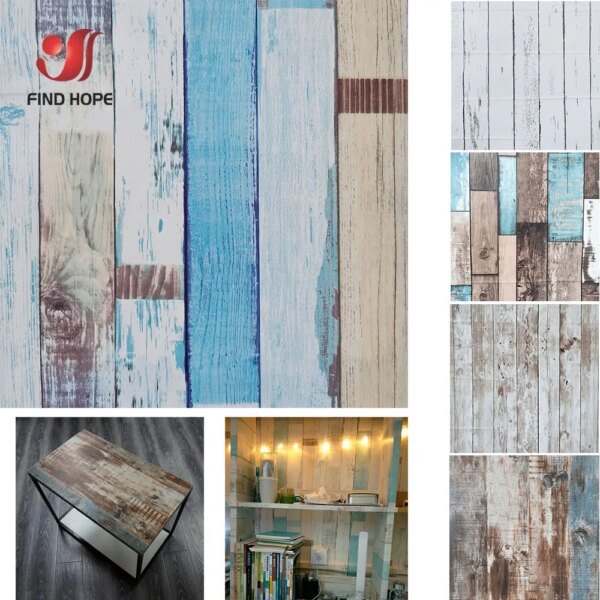 Papel de contacto con veta de madera, autoadhesivo, para pared, decoración de muebles de cocina, extraíble, 45 x 100 cm - Image 2