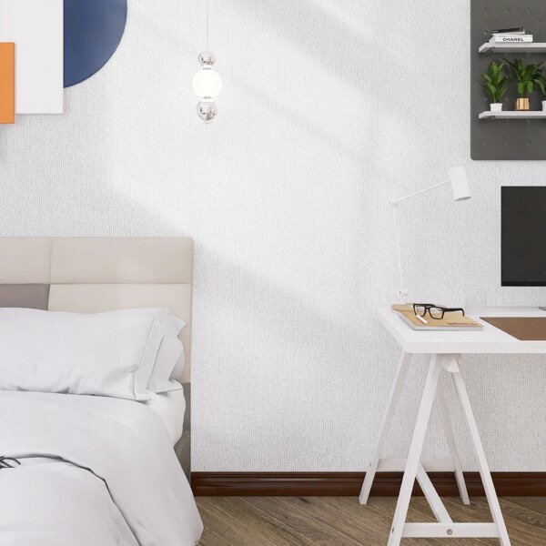 Adhesivo de pared 3D de espuma blanca, grueso, impermeable, autoadhesivo, de espuma XPE, para sala de estar, dormitorio, decoración del hogar. - Image 2