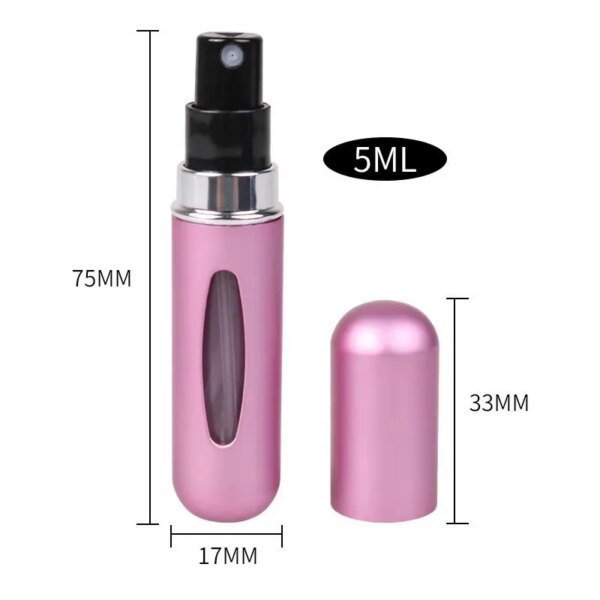 Botella de perfume recargable de 5 ml, portátil, mini, recargable, con pulverizador, bomba de aroma, envases cosméticos vacíos, atomizador para viaje, herramienta de moda. - Image 6