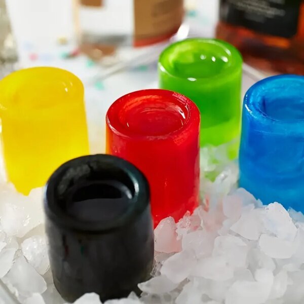 Molde de silicona para cubitos de hielo con cuatro orificios, molde creativo con forma de taza redonda para whisky, cerveza, bar y utensilios de cocina. - Image 5