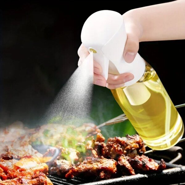 Botella pulverizadora de aceite de oliva de 200/300/500 ml, ideal para cocina, camping, repostería, vinagre y salsa de soja. - Image 3