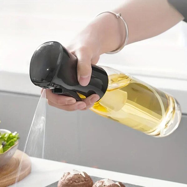 Botella pulverizadora de aceite de oliva de 200/300/500 ml, ideal para cocina, camping, repostería, vinagre y salsa de soja.