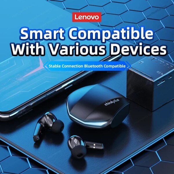 Auriculares deportivos Lenovo GM2 Pro para juegos con Bluetooth 5.3, modo dual, reducción de ruido en llamadas HD y micrófono para iPhone 2024 - Image 4
