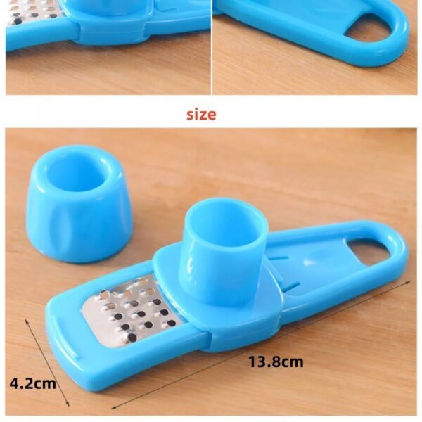 Prensa trituradora de ajo y jengibre, rallador, cortador, pelador, picadora de ajo manual, herramienta para picar ajo, accesorios de cocina - Image 6