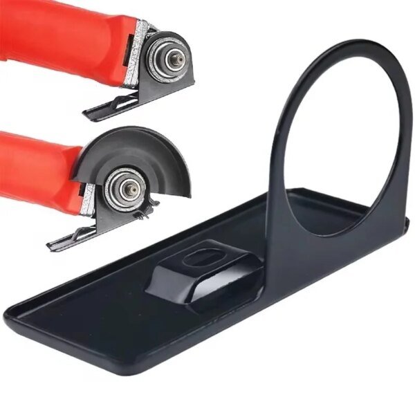 Base de amoladora angular manual, soporte de equilibrio, soporte ajustable de acero engrosado, base para máquina de corte, herramientas de carpintería de bricolaje, protección