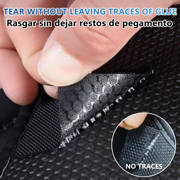 Cinta adhesiva de fijación extra fuerte para alfombras, adhesivo de doble cara con cierre de velcro, cinta adhesiva automática para fijar edredones. - Image 3