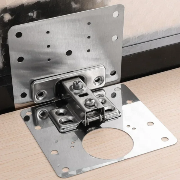 Kit de placa de reparación de bisagras para gabinetes, placa de montaje de bisagras para puertas de armarios de cocina con orificios, soportes de fijación planos, herramientas para el hogar - Image 4