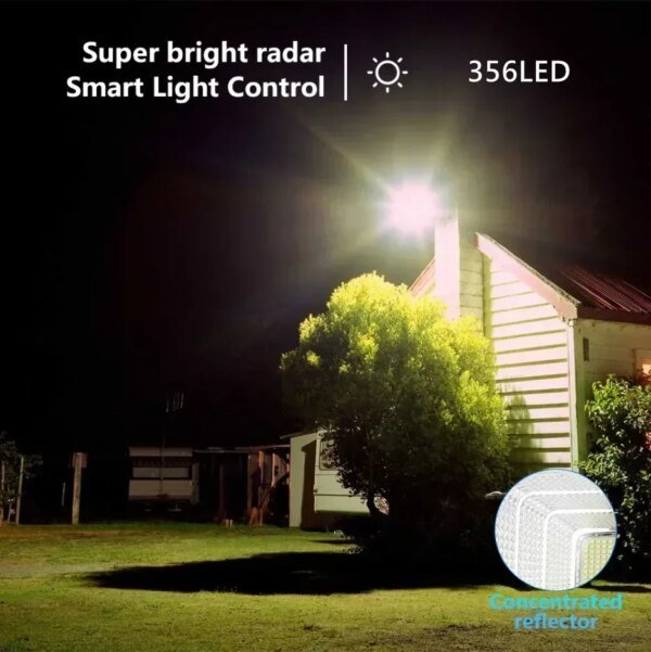 NUEVAS luces solares de inundación de 30-500 W con control remoto para exteriores, IP67, impermeables, con energía solar, reflector solar, lámpara de pared - Image 3