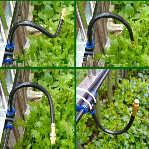 Kit de riego universal de 5-20 m con flexión libre para patio, nebulizador, refrigeración y humidificación, para riego de plantas y flores de jardín. - Image 3
