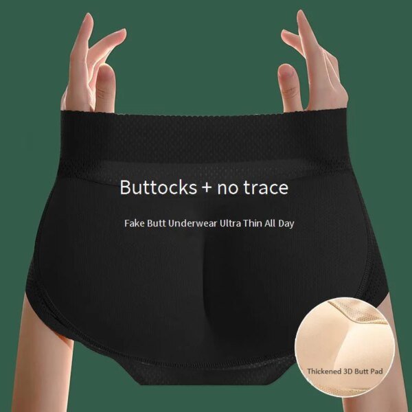 Bragas moldeadoras push up acolchadas para mujer, moldeadoras de glúteos, almohadillas para caderas y glúteos falsos, bragas de control invisibles, ropa interior adelgazante - Image 5