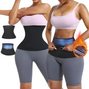 Cinturón adelgazante para cintura de sauna, faja moldeadora de abdomen para gimnasio, control de abdomen, quema grasa y sudor, moldeador corporal para pérdida de peso.