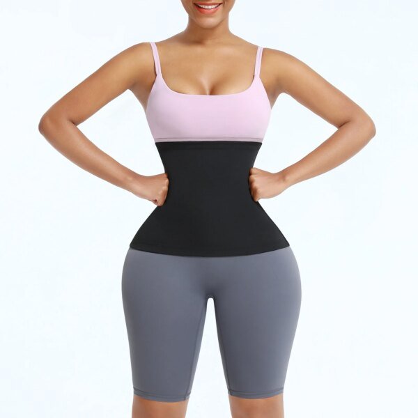 Cinturón adelgazante para cintura de sauna, faja moldeadora de abdomen para gimnasio, control de abdomen, quema grasa y sudor, moldeador corporal para pérdida de peso. - Image 2