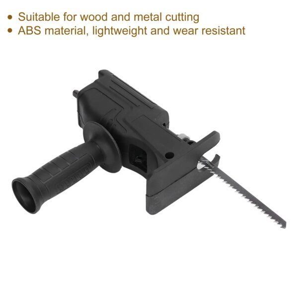 Adaptador de sierra recíproca para taladro eléctrico, modificación rápida a sierra caladora eléctrica con hoja de sierra, herramienta eléctrica, sierras, taladro a sierra caladora. - Image 6