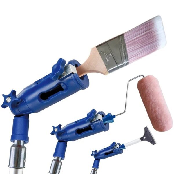 Extensor de pincel, rodillo de pintura, herramienta de sujeción, varilla telescópica, mango de pintura, herramienta para pintar el techo B03E