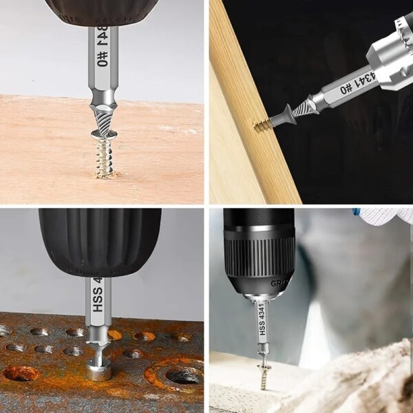 Juego de extractores de tornillos dañados, brocas HSS, extractor de tornillos rotos, pequeño, fácil de extraer, herramientas eléctricas de demolición fáciles - Image 6