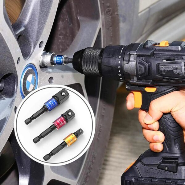 Adaptador de enchufe de ángulo de 105 grados de grado de impacto, herramienta manual eléctrica, juego de extensión de destornillador, soporte para destornillador, accesorio para tuerca de taladro - Image 6