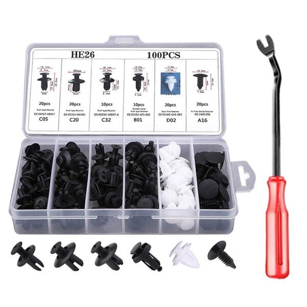Clip de sujeción para automóvil, pasador de retención a presión para carrocería de automóvil, remache para parachoques, kit de sujeción para panel de moldura de puerta, clips para automóvil, embalaje en caja o bolsa