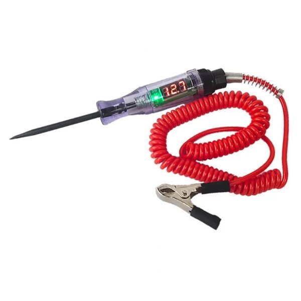 Probador de voltaje para circuito de coche, camión, 6 V, 12 V y 24 V, sonda de diagnóstico para coche, bolígrafo de prueba, bombilla, bolígrafo medidor eléctrico, herramientas de reparación - Image 6
