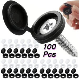 10/100 piezas de cubierta decorativa para tornillos, tornillos cruzados, tapas de clavos, hebillas plegables para muebles de coche, tuercas decorativas, pernos, herrajes