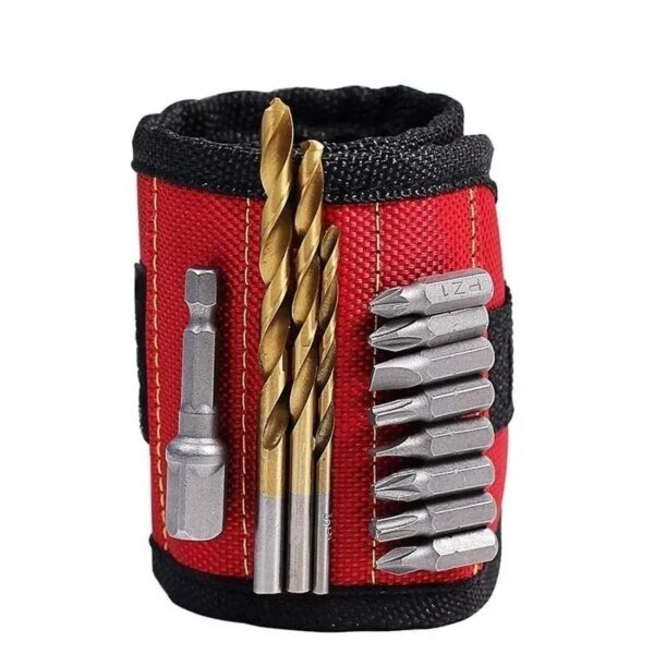 Pulsera magnética con imanes superpotentes que sujeta tornillos, clavos y brocas. Diseño único de soporte para la muñeca. Regalos prácticos y geniales. - Image 2